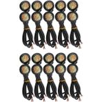 Decisive 20 Adet 12V 23MM Çift Renkli Switchback 4014 Smd 12 LED Drl Kartal Göz Gündüz Işığı Araba Motor Dönüş Işıkları (Yurt Dışından)