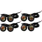 Decisive 20 Adet Araba 12V 23MM Çift Renkli Switchback 4014 12 LED Drl Kartal Göz Gündüz Işığı (Yurt Dışından)