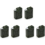 Decisive 6 Adet Mini Simülasyon Yakıt Tankı Dekorasyon Araçları 1/8 1/10 Rc Paletli Araba Eksenel SCX10 Trx4 D90, Yeşil (Yurt Dışından)