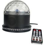 Decisive Dj Işığı LED Bluetooth Hoparlör Kristal Top Işık Ses Kontrolü Uzaktan Kumanda Mp3 Çalar Disko Partisi Için Ab Tak (Yurt Dışından) - Renkli