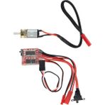 Decisive N20 Mini Metal Dişli Motor 200RPM Dc Motor ve 30A Esc Hunter 1/35 Rc Araba Yükseltme Parçaları (Yurt Dışından) - Kırmızı