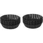 Decisive Yumurta Tart Kalıpları, 3 Inç Mini Tart Tavaları Çıkarılabilir Alt, Cupcake Kek Muffin Kalıbı Teneke Tava Pişirme Aracı (20 Adet) (Yurt Dışından) - Siyah