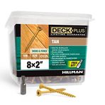 Deck Plus Wood Screws, Self-Drilling, Tan Ceramic, 2-In. x #8, 5-Lbs. -48414