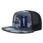 Decky 1055-Uub pamuk Flat Panel Bill Trucker, URB/BLK, Urban/Urban/siyah