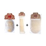 Deco Bella Organic Bath Fiber Kabak Banyo Lifi 3'lü Set Bej bej