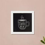 Deco Coffee Duvar Panosu - Siyah - 20X20 Cm