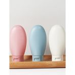 Deco Elit 3'lü Doldurulabilir Çantalı Seyahat Tipi Şişe Seti Boş Krem Şişesi 60 ml
