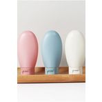 Deco Elit 3'lü Doldurulabilir Çantalı Seyahat Tipi Şişe Seti Boş Krem Şişesi 60ml