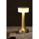 Deco Elit Modern Led Abajur Masa Lambası Dokunmatik 3 Mod Kademeli Şarjlı Dokunmatik Gold Masa Lambası Orta Ka