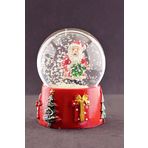 Deco Elit Noel Baba Merry Christmas Tasarımlı 9 Cm Orta Boy Işıklı Kar Küresi 1b