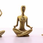 Deco Elit Yoga Yapan Kızlar Gold Üçlü Biblo DE-502