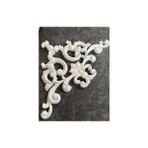 Deco Market Dekoratif Boyanabilir Duvar Çıtası Köşe Motifi 41x26 cm Beyaz Renkli