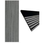 Decoala Akustik Duvar Paneli, Teak Rengi, Ses Yalıtımlı, Modern Stil, 60x275 cm, 9mm Kalınlık, Ahşap Görünümlü (Koyu Taş)
