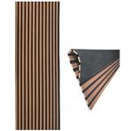 Decoala Akustik Duvar Paneli, Teak Rengi, Ses Yalıtımlı, Modern Stil, 60x275 cm, 9mm Kalınlık, Ahşap Görünümlü (Teak)