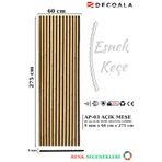 DECOALA Mdf Ahşap Akustik Duvar Paneli 60x275 Cm - Açık Meşe
