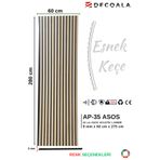 DECOALA Mdf Ahşap Akustik Duvar Paneli 60x275 Cm - ASOS