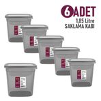 DecoBella 6'lı 1.85 Lt. Saklama Kabı
