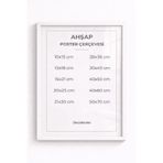 DecoBorder Ahşap Poster Çerçevesi Beyaz 50x70 cm Dikey