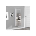 DECOBOX Paris Led Aydınlatmalı Boy Aynalı Takı Dolabı Beyaz Işık