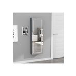 DECOBOX Paris Led Aydınlatmalı Boy Aynalı Takı Dolabı Sarı Işık