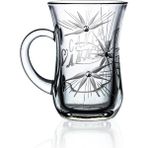 Decocia 2'Li Kişiye Özel Kulplu Çay Bardağı 145Cc Handmade