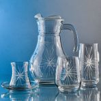 Decocia Kazaan 25 Parca 6 Kisilik Bardak Ceyiz Seti Mira Desenli