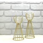 Decodelight Eskitme Metal 2'li Set Olimpiyat Model Baloncuklu Kristal Cam Toplu Aksesuar Dekoratif Biblo Obje