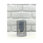 Decodelight Füme Rengi Çizgili Parlak Boru Cam Avize Şamdan Abajur Camı Yedek Parça 10x15 cm E27 Duya Uygun