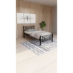 Decofer Agora Tek Kişilik Siyah Metal Karyola - 90 x 190 cm