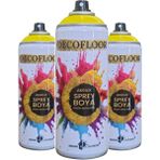 Decofloor Akrilik Sprey Boya (3 Adet) - Sarı