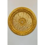 Decogold Altın Renk Oval Göbek Saray Tavan 90x90 cm