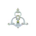 Decogold Saray Tavan Dekoratif Göbek Içi Motif 15*16 cm - Beyaz - Altın