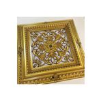 Decogold Saray Tavan Göbek Panel 72CM*72CM Kahve Eskitme Içerisine LED Döşenebilir Panel
