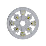 Decogold Saray Tavan Motif 25*25 cm Beyaza Altın Küçük Avize Göbeği