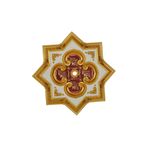 Decogold Yıldız Koyu Altın Göbek Saray Tavan 90 * 90 Cm kahverengi