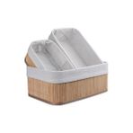 Decohandy Bambu Sepet Seti - Renkli