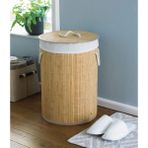 Decohandy Yuvarlak Bambu Kirli Sepeti - 001-Renkli