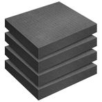 DECOHS 4 Adet Alın ve Koparın Köpüğü - 30 x 30 x 5 cm Pick Apart Köpük Ekleme - Koparma Ön Küp Levha Köpük Masa Oyun Kutusu Kılıfları Depolama Çekmecesi için Alt Kullanım