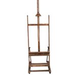 Decolfin H Tipi Tekerlekli Kare Ayaklı Ahşap Şovale Kahverengi 177 x 51 cm