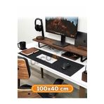DECOMALL (40 x 100) Keçe Çalışma Masası Düzenleme Ve Oyuncu Mouse Pedi Masa Üstü Düzenleyici 40x100 Cm