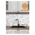 DECOMALL Code YAPIŞKANLI DESENLİ FOLYO DUVAR DOLAP MUTFAK TEZGAH ARASI FOLYO KAPLAMA(50x100cm) 7
