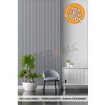 DECOMALL KENDİNDEN YAPIŞKANLI DUVAR KAPLAMA AHŞAP ÇİTA GÖRÜNÜMLÜ FOLYO İSKANDİNAV PANEL (100X300cm) Code125