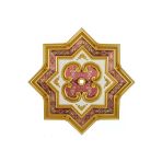 Decomarket Decogold Saray Tavan Yıldız Göbek Kahve Eskitme 120 Cm