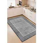 Decomia Home Dijital Kaymaz Yıkanabilir Antrasit Salon Halısı Mutfak Halısı Balkon Halısı Yolluk Ev Dekor