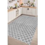 Decomia Home Dijital Kaymaz Yıkanabilir Hasır Görünümlü Salon Halısı Mutfak Halısı Yolluk