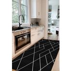 Decomia Home Dijital Kaymaz Yıkanabilir İskandinav Mutfak Halısı Salon Halısı Yolluk