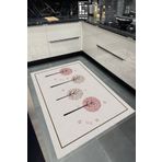 Decomia Home Dijital Kaymaz Yıkanabilir Modern Kıtchen Mutfak Halısı Karahindiba Mutfak Halısı Dc-5061