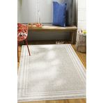 Decomia Home Dijital Kaymaz Yıkanabilir Modern Krem Bej Mutfak Halısı Salon Halısı Balkon Halısı Yolluk