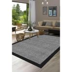 Decomia Home Dijital Kaymaz Yıkanabilir Sisal Görünümlü Salon Halısı Mutfak Halısı Yolluk Balkon Halısı Ev Dekor,Gri 120 X 400
