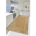 Decomia Home Dijital Kaymaz Yıkanabilir Sisal Jüt Görünümlü Mutfak Halısı Salon Halısı Yolluk Mutfak Dekor